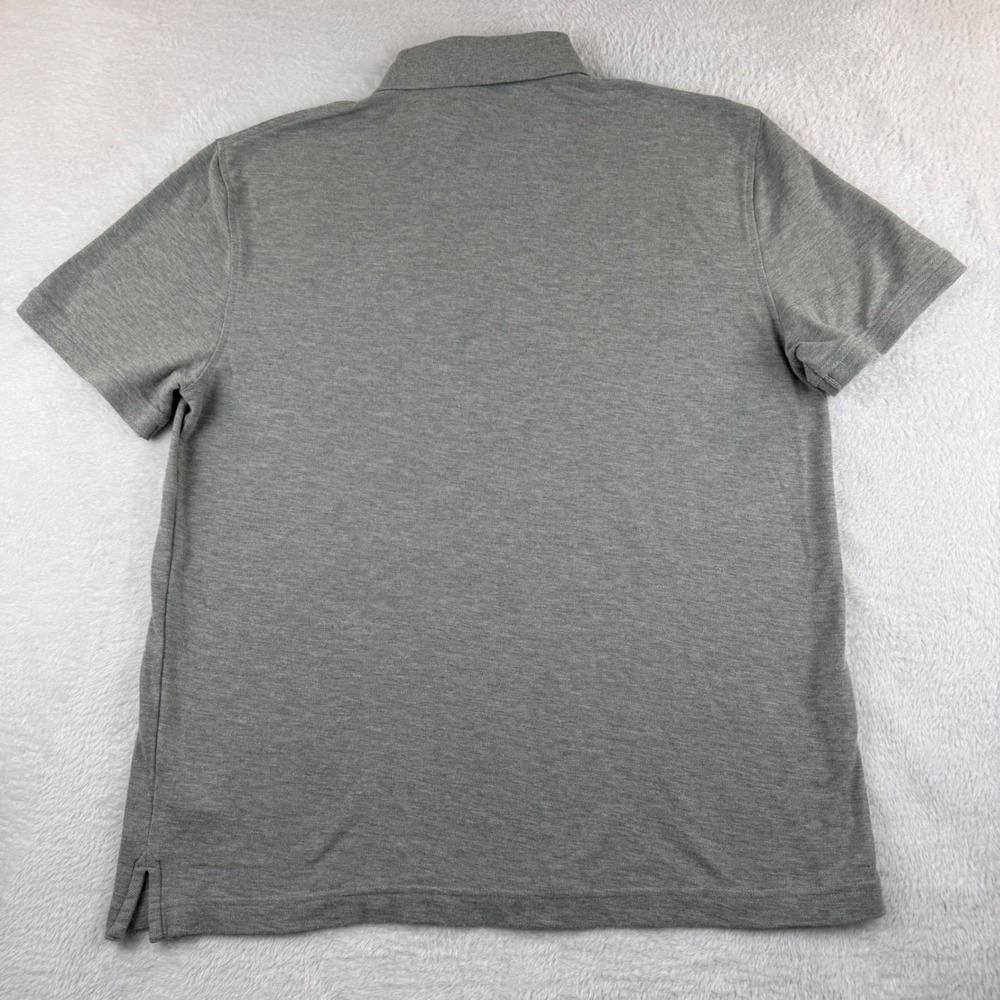 Tommy Hilfiger Polo Shirt Mens XL Gray Regular Fit Short Sleeve Pique Logo - Picture 10 of 12